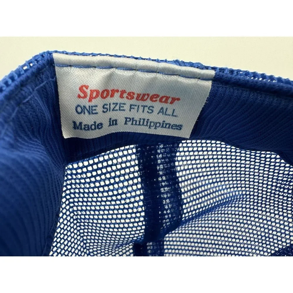 VTG  Blue Trucker Hat Snapback Cap Mesh Builder Contractor Lebanon Pa‎ Roper